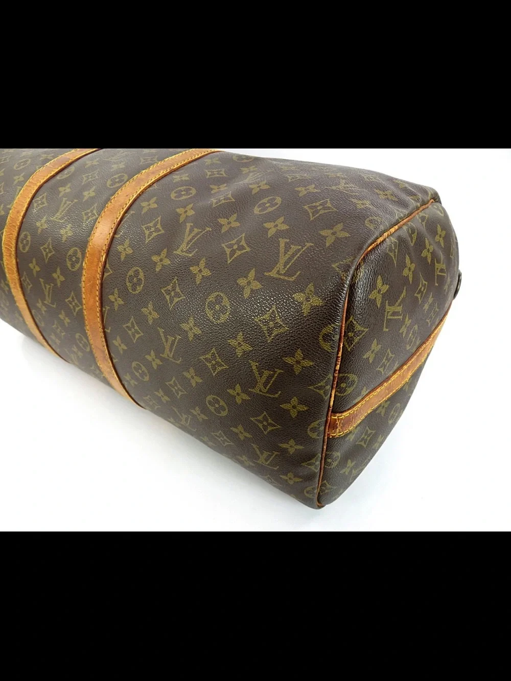 Louis Vuitton Monogram Canvas Travel Duffel in Brown and Tan